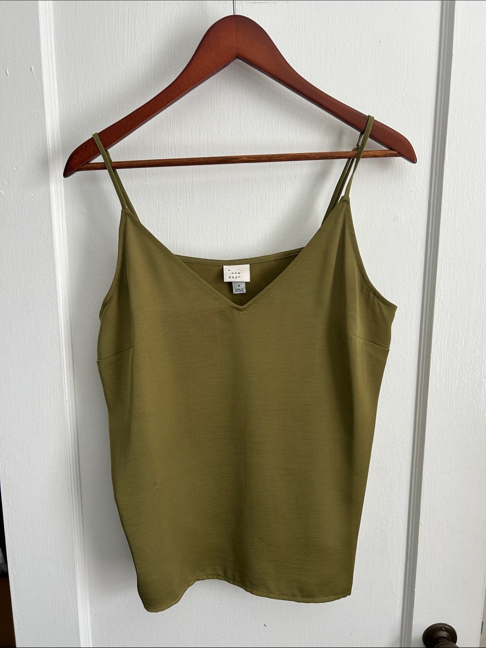 a new day Olive Green V-Neck Spaghetti Strap Camisole